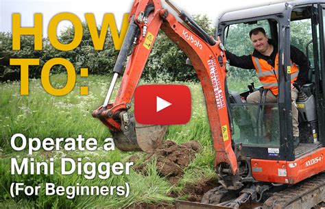 how hard is it to use a mini digger|how to operate a mini excavator.